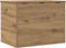 vidaXL - Opbergdoos - met - Deksel - Artisan - Eiken - 60x42x46 - cm - Gelaagd - Hout