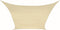 Perel Schaduwdoek - Waterdoorlatend luchtdoorlatend 3.6 x 3.6 m 180 g/m² HDPE vierkant champagne