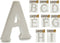 Pincello Letters Abcdefghi Wit Polyestyreen 2 X 23 X 17 Cm (9 Stuks)