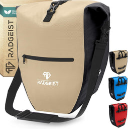 RADGEIST - Fietstas voor fietsdrager - 2-in-1 waterdicht met schoudertas functie