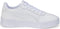 PUMA Carina 2.0 Jr Sneakers - SOFTFOAM+ - Wit/Zilver - Maat 37,5