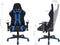 Gamestoel Thomas - bureaustoel racing gaming - stof bekleding - zwart blauw