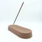 a sunny day - Wierookhouder Ovaal - Hittebestendig Keramiek - Bruin - 22 x 9 x 3 cm