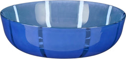 Mica Decorations Vaas Montello - 30x30x8.5 cm - Glas - Blauw