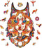 UNIDRAGON Houten Puzzel Voor Volwassenen Dier - Voorzichtige Lynx- 105 stukjes - Small 17x25 cm