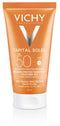 Vichy Capital Soleil SPF50 Dry Touch Zonnecrème Gemengde tot Vette Huid - Gelaat 50ml