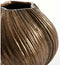 Light & Living Vaas Yatung - Antiek Brons - Ø34cm - Steen - Moederdag - Moederdag Cadeau - Moederdag Cadeautje - Moederdag Cadeau idee