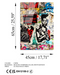 Wallity Glasschilderij - Banksy Bad Made Beautiful - 45 x 65 cm - Knallkleuren