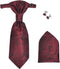 vidaXL Gilet set mannen paisleymotief bruiloft maat 54 bordeauxrood