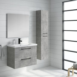Atlantic Sienna - Badkamermeubelset - 80 cm - Betonlook