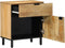 vidaXL - Nachtkastje - 50x33x60 - cm - massief - mangohout - bruin