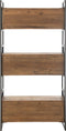 J-Line rek - hout/metaal - zwart/naturel - small