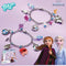 Totum Disney Frozen - Bedelarmbandjes maken - 2 zilverkleurige armbandjes met Anna en Elsa (2 stuks)