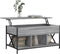 vidaXL - Salontafel - 100x55x50 - cm - bewerkt - hout - en - metaal - grijs - sonoma