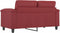 vidaXL - Tweezitsbank - 120 - cm - kunstleer - wijnrood