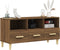 vidaXL - Tv-meubel - 102x36x50 - cm - bewerkt - hout - bruin - eikenkleur