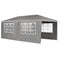Juskys Partytent - Normale partytent - 3x6M - Donkergrijs