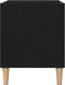 vidaXL - Record - Kast - Zwart - Eiken - 84,5x38x48 - cm - Bewerkt - Hout