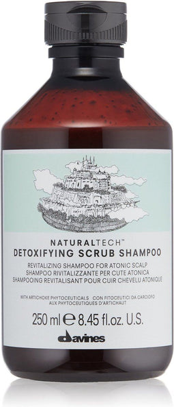Davines Naturaltech Detox Scrub Shampoo - 250 ml- Normale shampoo - Voor Alle haartypes -