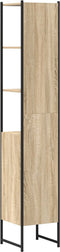 vidaXL - Badkamerkast - Sonoma - Eik - 33x33x185,5 - cm - Hout