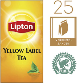 Thee lipton yellow label 25x1.5gr | 6 stuks