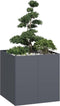 vidaXL - Plantenbak - 80x80x80 - cm - staal - antracietkleurig