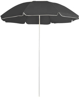 vidaXL - Parasol - met - stalen - paal - 180 - cm - antracietkleurig