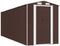 vidaXL - Tuinschuur - 192x606x223 - cm - gegalvaniseerd - staal - donkerbruin
