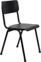 Zuiver Back To School Tuinstoel - Zwart - Set van 2