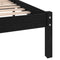 vidaXL - Bedframe - massief - grenenhout - zwart - 160x200 - cm