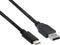 club3D CAC-1523 - USB-kabel USB 3.2 Gen1 - USB-C naar USB-A 1.00 m - Zwart