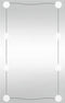 vidaXL - Wandspiegel - met - LED's - rechthoekig - 50x80 - cm - glas