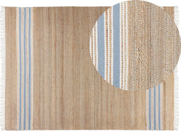 MIRZA - Modern vloerkleed - Lichtbeige - 160 x 230 cm - Jute