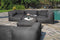 Feel Furniture - Binnen en Buiten bank - Odin - 5 Persoonsbank - Grijs - Met Hocker
