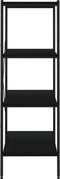 vidaXL - Opbergrek - 4-laags - 80x40x130 - cm - zwart