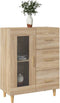 vidaXL - Dressoir - 69,5x34x90 - cm - bewerkt - hout - sonoma - eikenkleurig