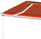 vidaXL - Luifel - vrijstaand - automatisch - 450x350 - cm - oranje - en - bruin