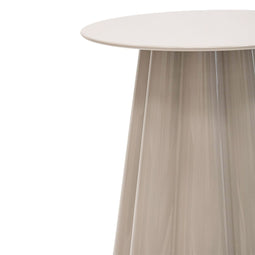Kick bijzettafel Ida - Design - Sculpturaal onderstel - Beige