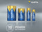 Varta 04906121418 - Batterij AA - Alkaline High Energy - Grijs