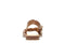 Clarks Willow Gild - Platte sandalen - Metalen aantreklus - Tan Leather - Maat 39