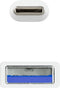 Nanocable 10.01.4002-W - USB C naar USB A Kabel - 2 m - Wit