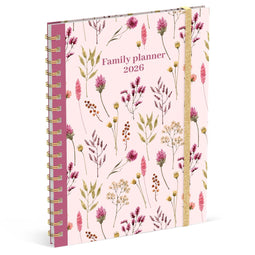 Lannoo Flowers Bouquet - Gezinsagenda Wire-O - 180x240mm - 2026