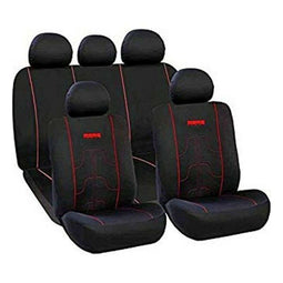 Momo Sc021br Seat Covers 021 11-piece Color Black / Red