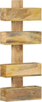 vidaXL - Tijdschriftenwandrek - 30x11x72 - cm - massief - mangohout
