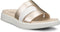 Ecco Flowt Slippers - Slides - Leer - Wit - Maat 39