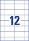 Badge insteekkaart avery l4726-20 40 x 75 mm - 240 stuks