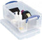 Really Useful - Opbergbox 5 liter 340x200x125 mm transparant blauw