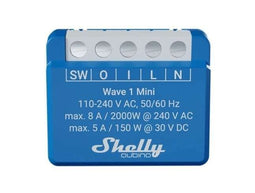 Shelly Qubino Wave 1 Mini LR - Slimme schakelaar - Z-Wave - Blauw