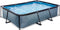 EXIT Stone zwembad 300x200x65cm met filterpomp - grijs