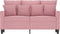 vidaXL - Tweezitsbank - 120 - cm - fluweel - roze